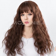 Longue perruque Cheveux bouclés Perruque femme Perruque pas cher  Cheveux postiches Cheveux artificiels