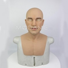 Masque complet de déguisement pour se travestir ou cosplay Masque masculin réaliste en silicone de bonne qualité