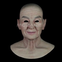Masque intégral réaliste de vieille dame en sicilone Masque déguisement de haute qualité