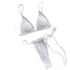 GRANDE TAILLE Sexy lingerie blanche avec string pour s'adapter au buste faux sein ou combinaison féminisation
