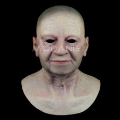 Masque réaliste de vieillard en silicone Masque de déguisement pour cosplay et film