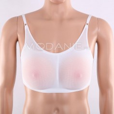 Bonnet de A à E Silicone seins avec soutien-gorge élastique Faux seins confortable pour se travestir en femme