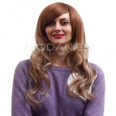 Perruque longue Cheveux bouclés Perruque femme Cheveux postiches pas cher