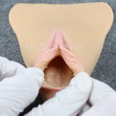 Accessoire en silicone pour cacher le pénis Avec lèvres de vulve réaliste Avec un faux vagin pénétrable
