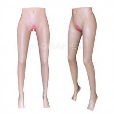 Pantalon de féminisation Avec sondage évacuateur et faux vagin Pantalon transgenre en silicone haut-élastique  