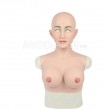 Masque silicone transgenre buste faux sein avec mamelons réalistes Crossdresser mask