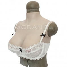 Buste sein artificiel en silicone de bonnet D pour les travestis En solde