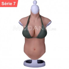 Buste faux seins de série 7 Fausse poitrine pour se travestir ou cosplay Faux sein réaliste et confortable en silicone haut élastique