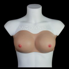 Sein artificiel en silicone de bonnet C avec mamelons réalistes Crossdress fake breast