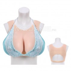 Buste faux seins Fausse poitrine réaliste en silicone pour transformer le haut du corps en un look féminin parfait Sensation de seconde peau 