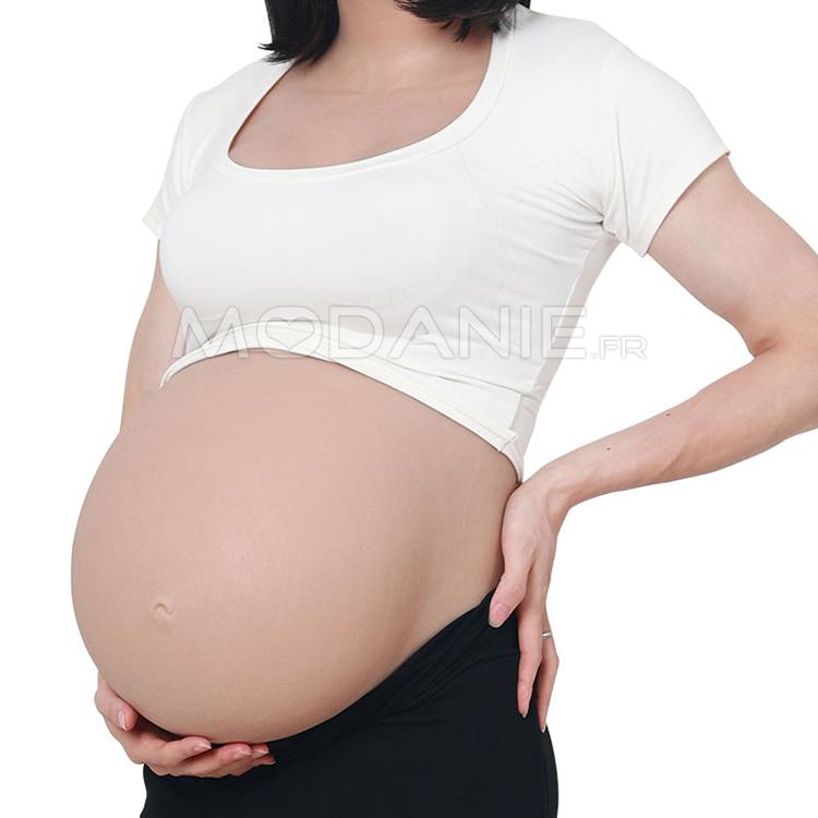 4-9 mois Silicone réaliste faux ventre enceinte ont des vergetures grand et  doux Cosplay Crossdresser Jumeaux ventre enceinte